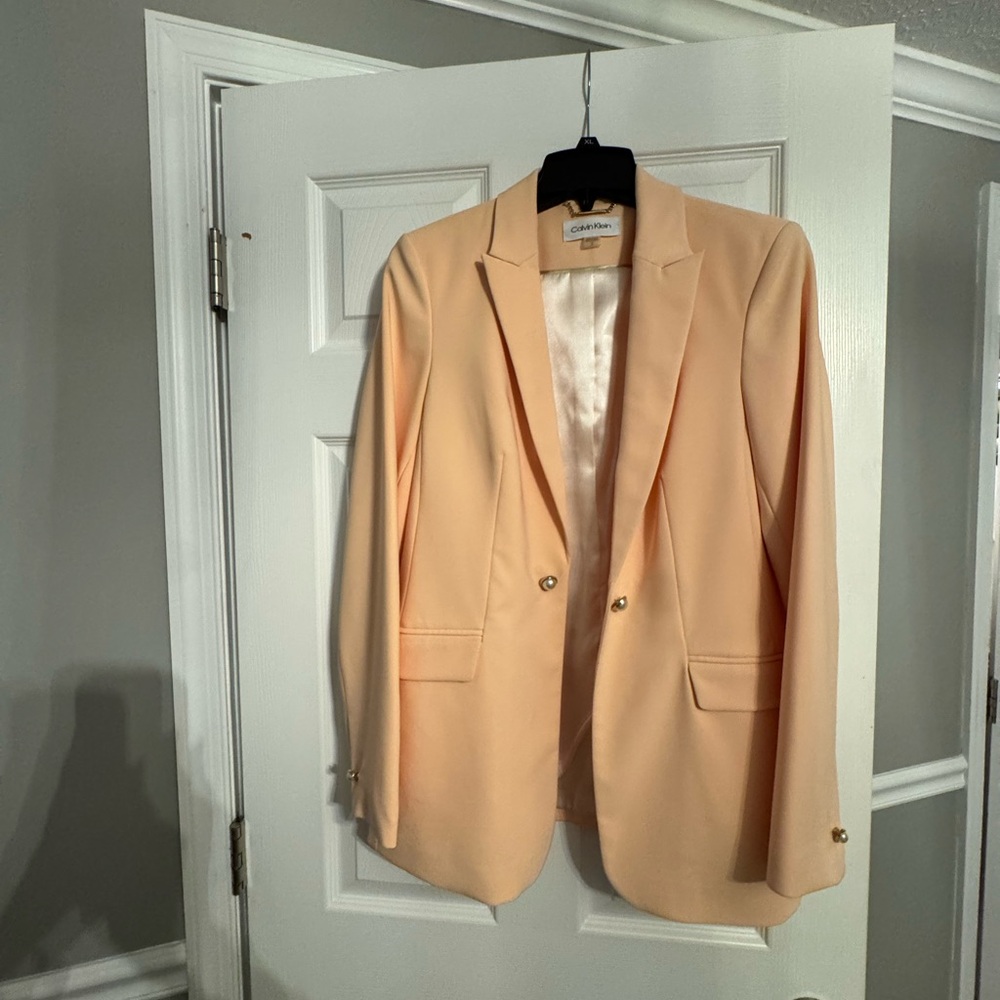 Calvin Klein Light Peach Blazer